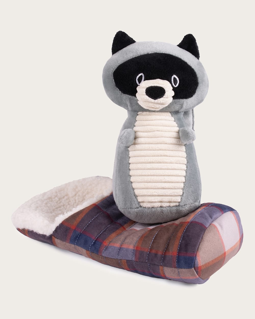 Buy Pet Plush Camping Raccoon Toy Fun and Durable Plush - Pendleton Featured