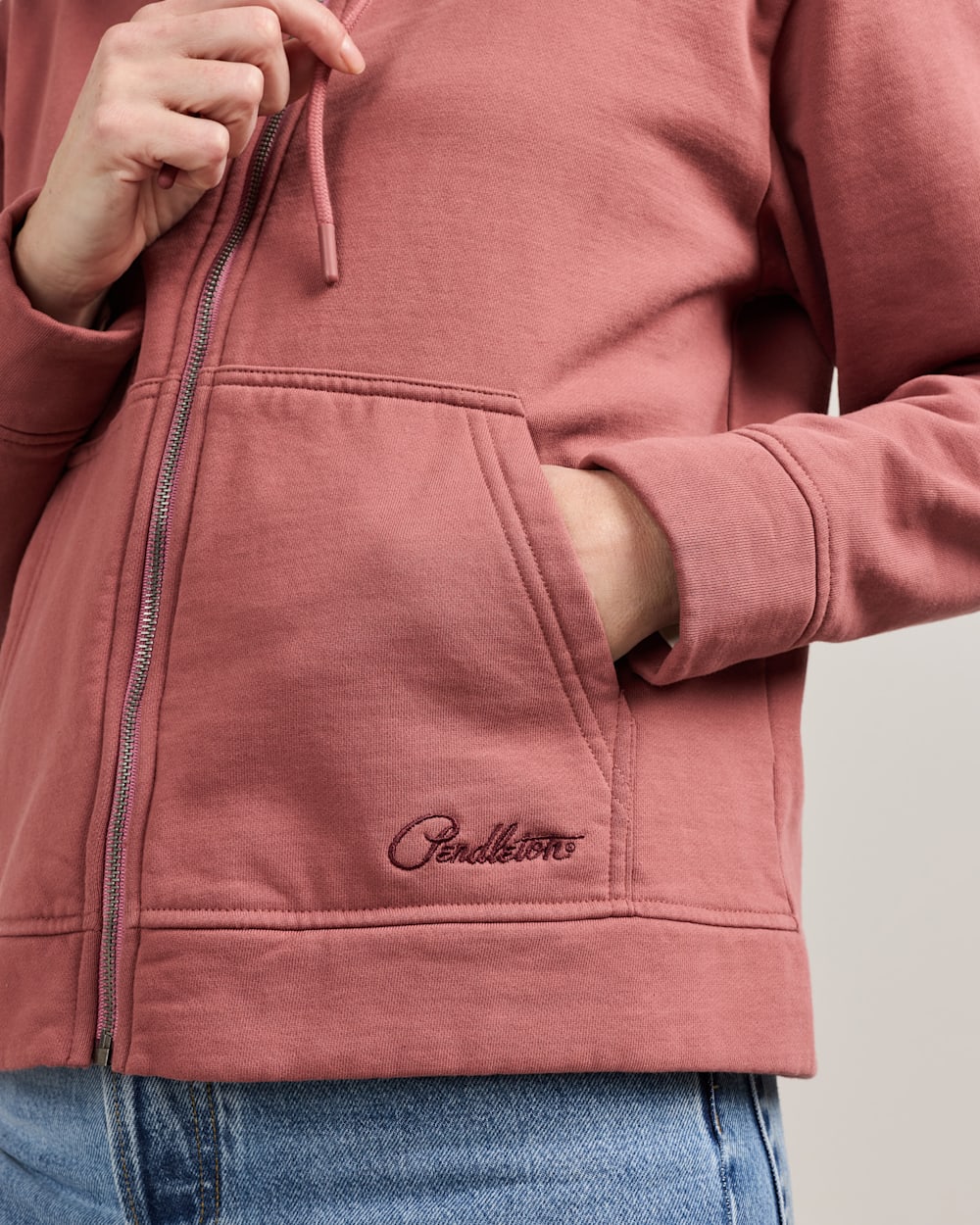 Women's Embroidered Graphic Zip Hoodie - Pendleton Sale