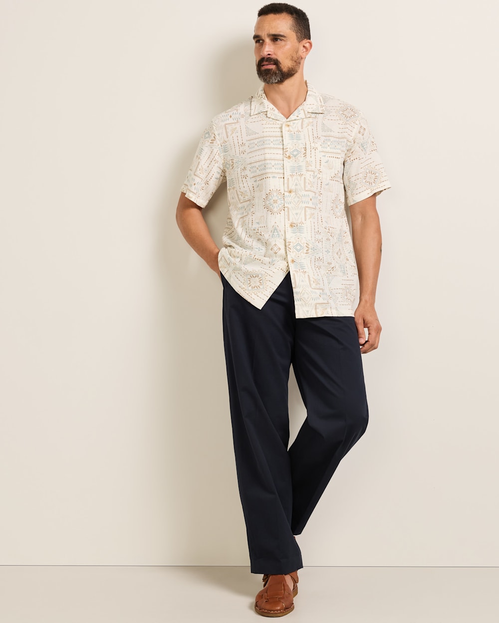 Men's Short-Sleeve Aloha Linen Camp Shirt - Pendleton Great Value