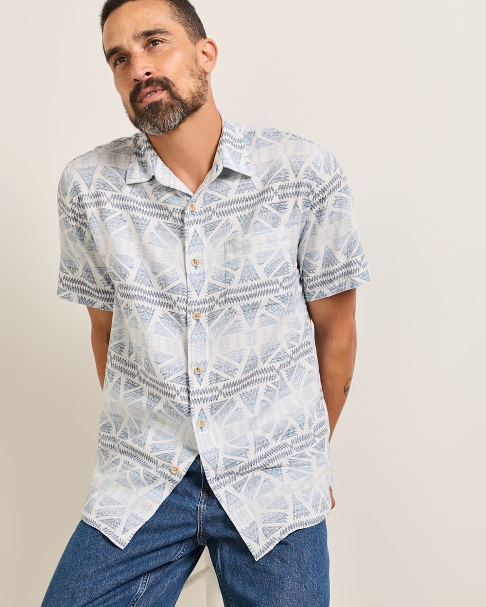Men's Short-Sleeve Shoreline Linen Shirt - Pendleton Everyday