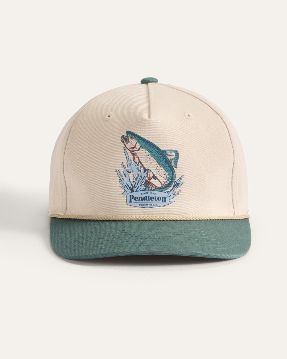 Salmon Five Panel Snapback Hat - Pendleton Premium
