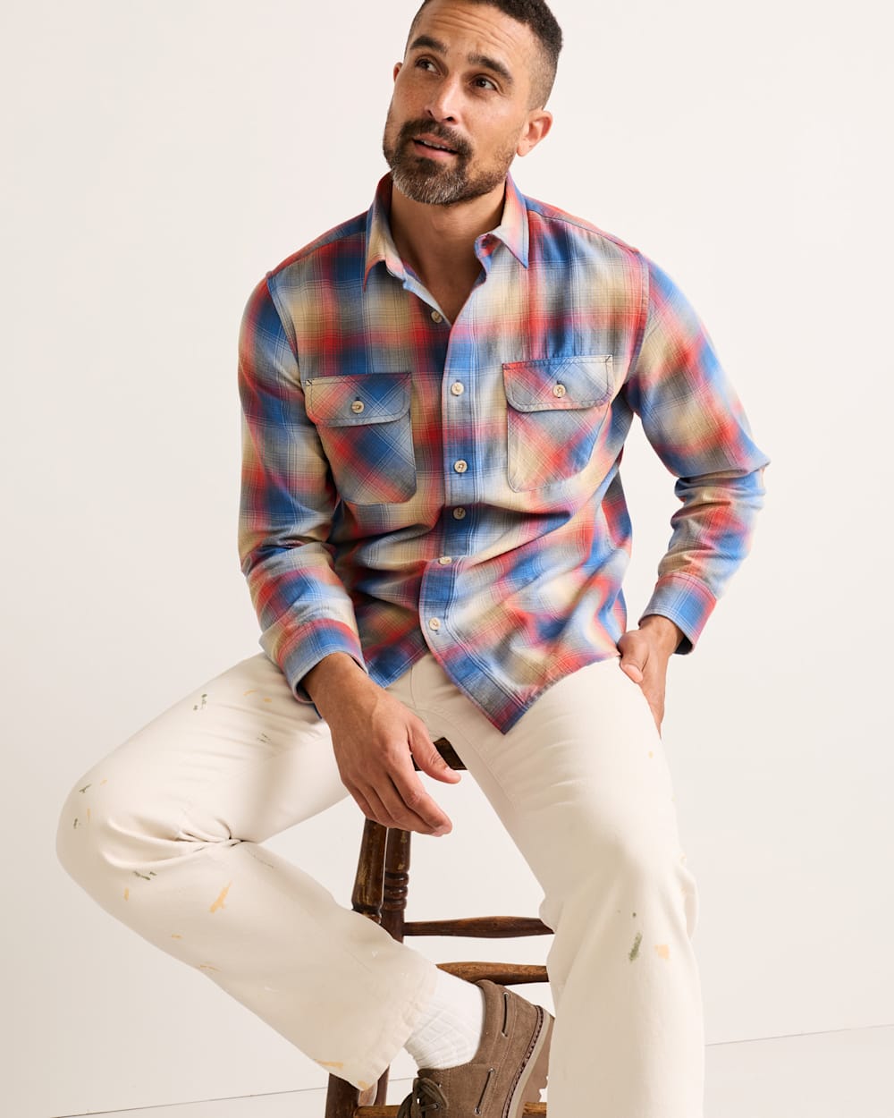 Shop Men's Plaid Long Sleeve Cotton Beach Shack Shirt - Pendleton Featured