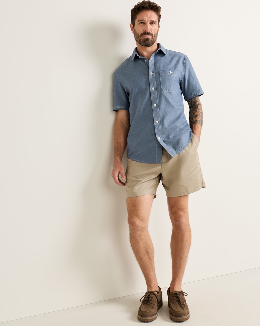 Shop Men's Short-Sleeve Cotton Twill Bayside Shirt - Pendleton Featured