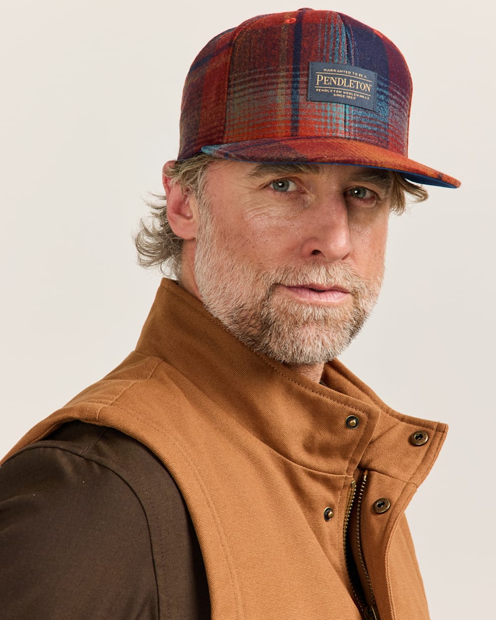 Shop Plaid Flat Brim Hat for Making a Statement - Pendleton Recommended