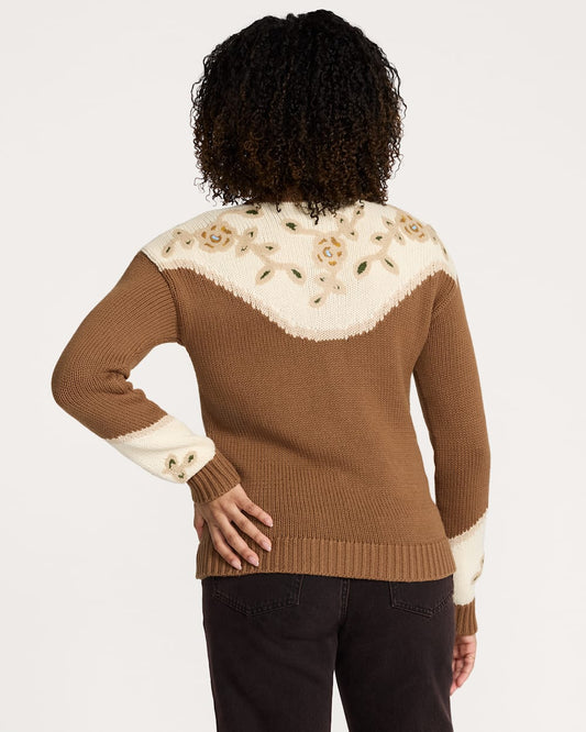 Shop Women's Western Floral Henley Sweater in Tops - Pendleton Trending