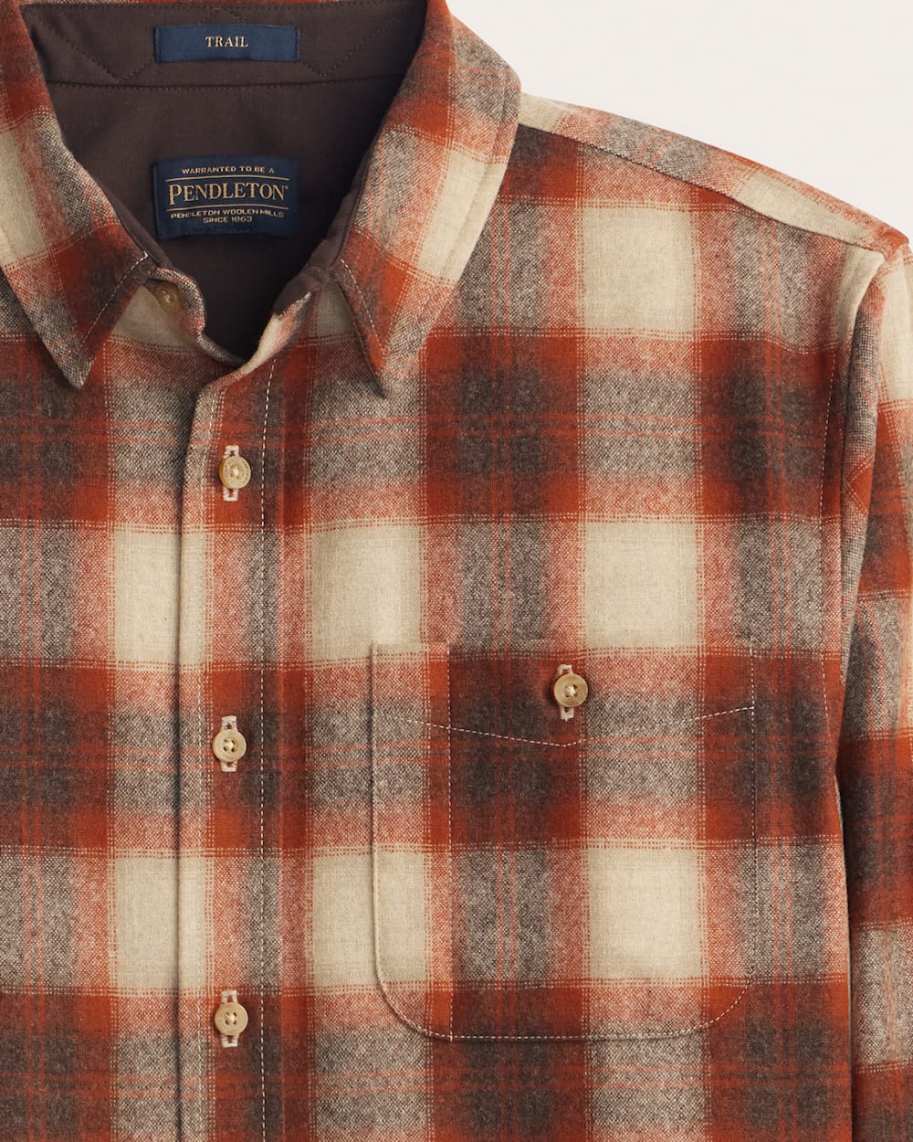 MEN'S PLAID ELBOW-PATCH TRAIL SHIRT - Pendleton Great Value