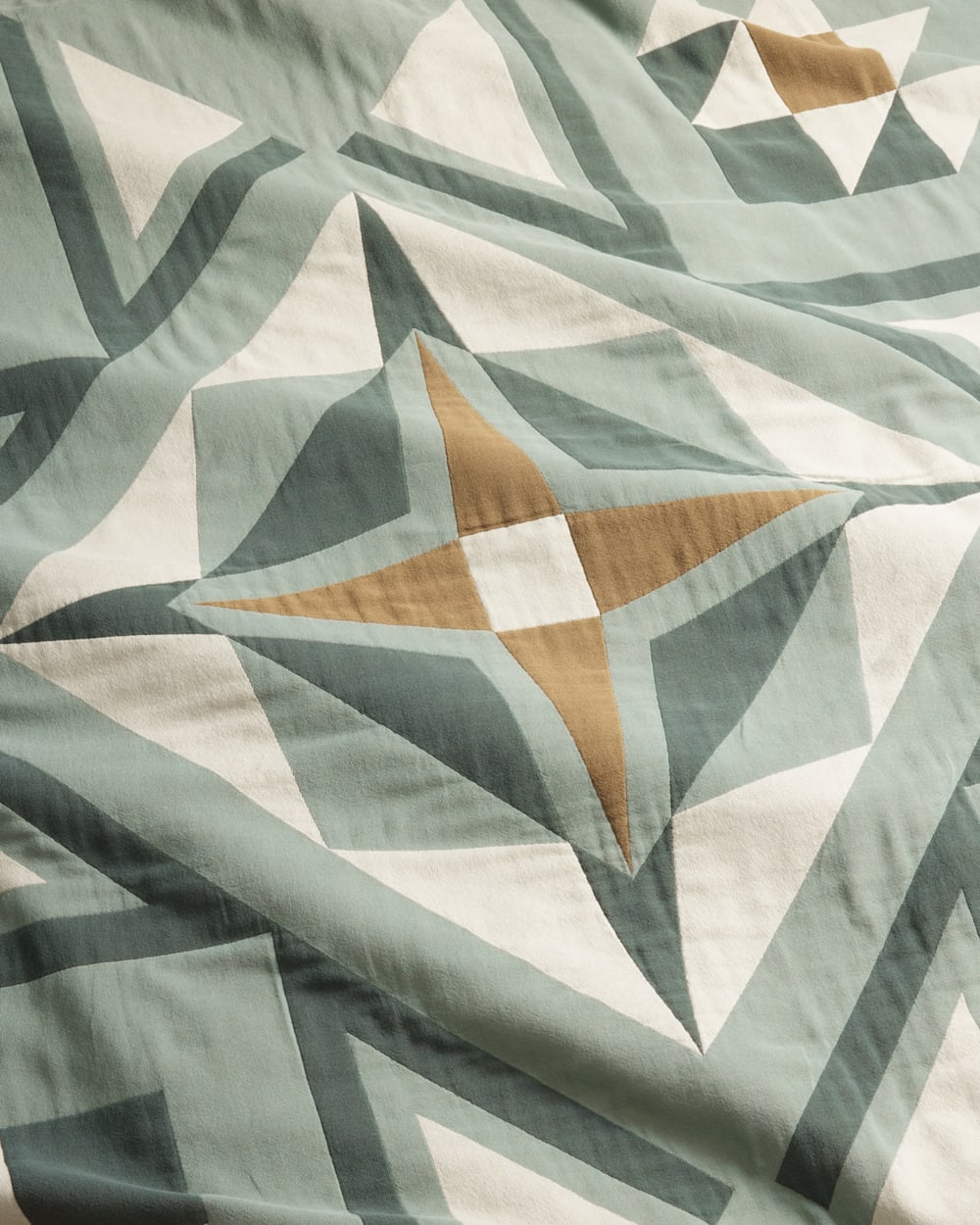 Quilted Star Cotton Matelasse Coverlet - Pendleton New