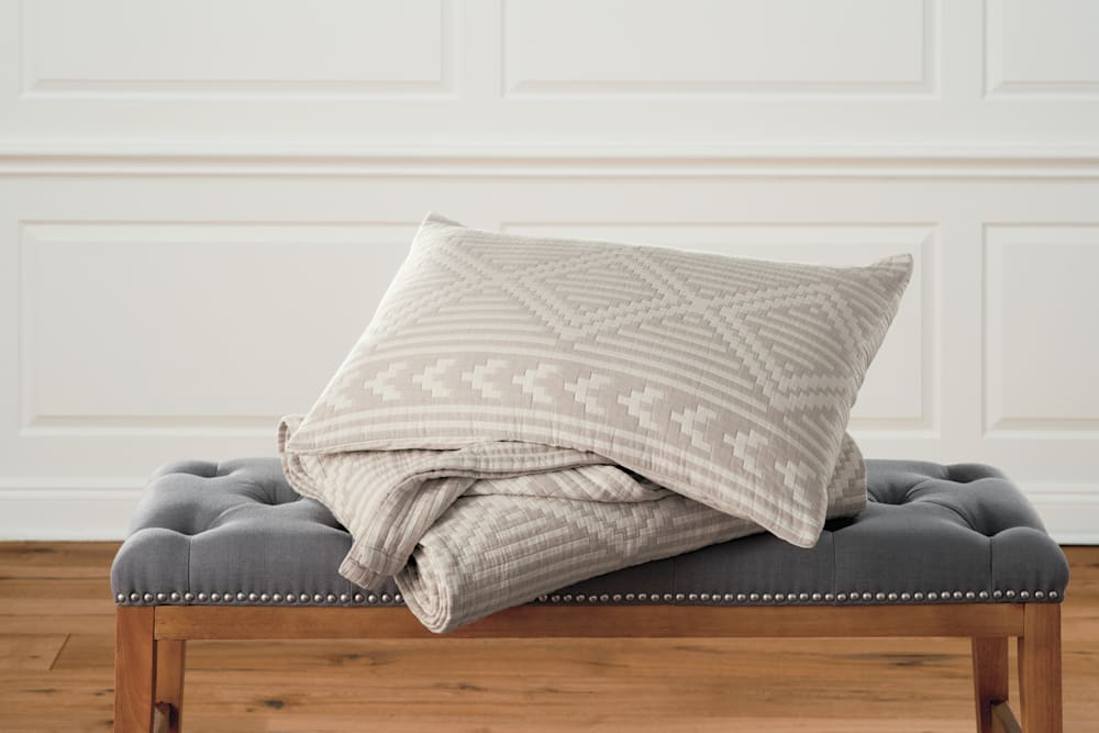 Ganado Cotton Matelasse Coverlet & Sham Set - Pendleton Deals