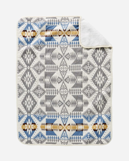 Silver Bark Sherpa Stroller Blanket - Pendleton Value