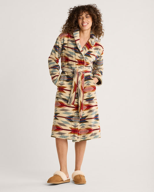 Women's Wyeth Trail Cotton Terry Velour Bathrobe - Pendleton Discount