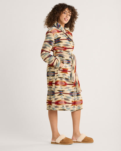 Women's Wyeth Trail Cotton Terry Velour Bathrobe - Pendleton Discount