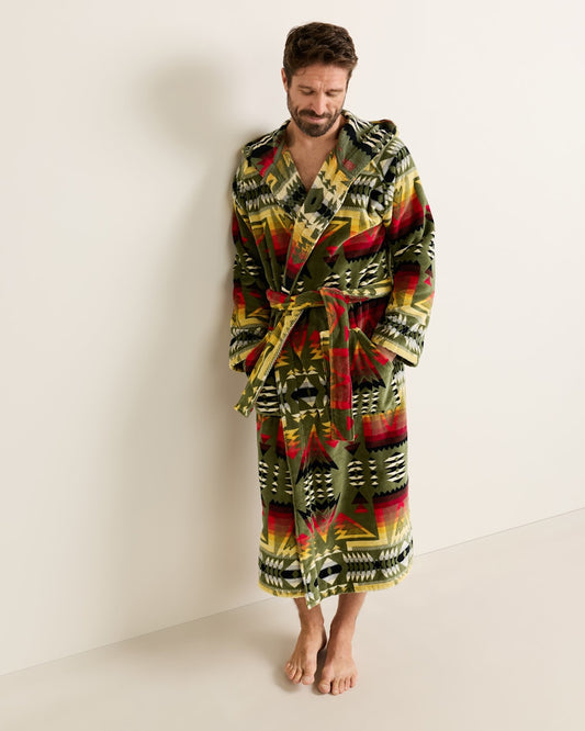 UNISEX PONDEROSA COTTON TERRY VELOUR BATHROBE - Pendleton Smart Buy