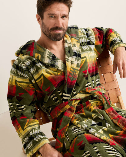 UNISEX PONDEROSA COTTON TERRY VELOUR BATHROBE - Pendleton Smart Buy