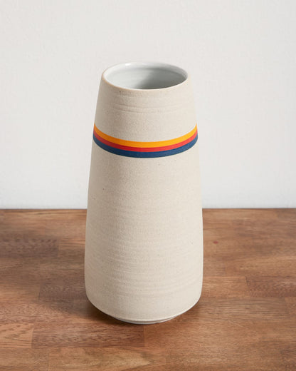 Handmade Stoneware & Wood Stem Vase - Pendleton Great Value