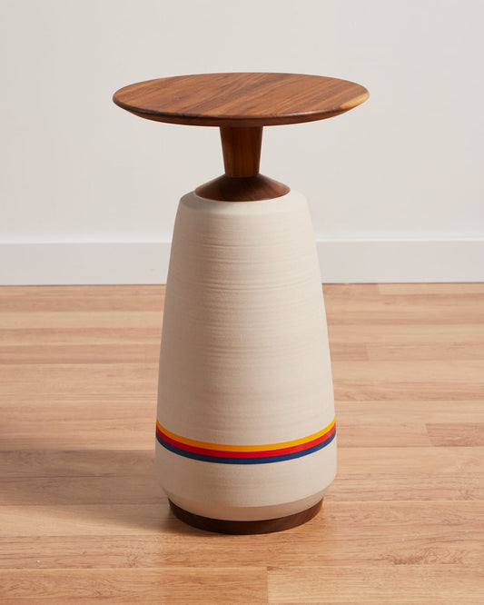 Handmade Stoneware & Wood Cocktail Table - Pendleton Sale