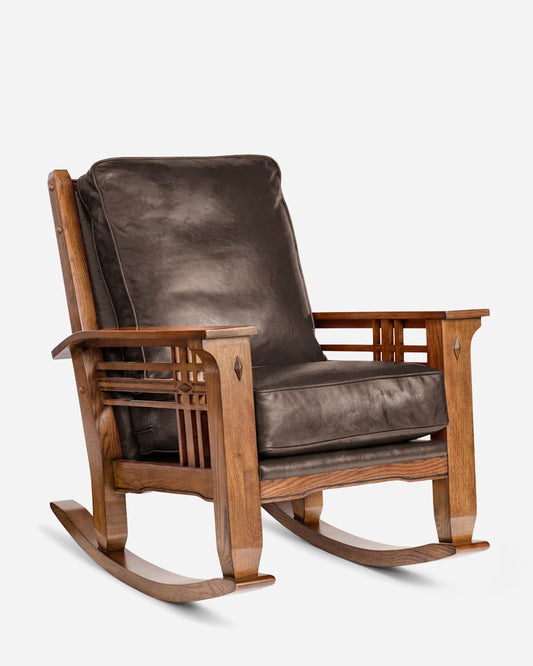 Stagecoach Leather Rocker - Pendleton Top Pick