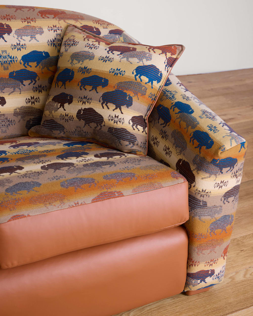 Shop Prairie Rush Hour Barrel Sofa for Cozy Stylish Seating - Pendleton Best Seller