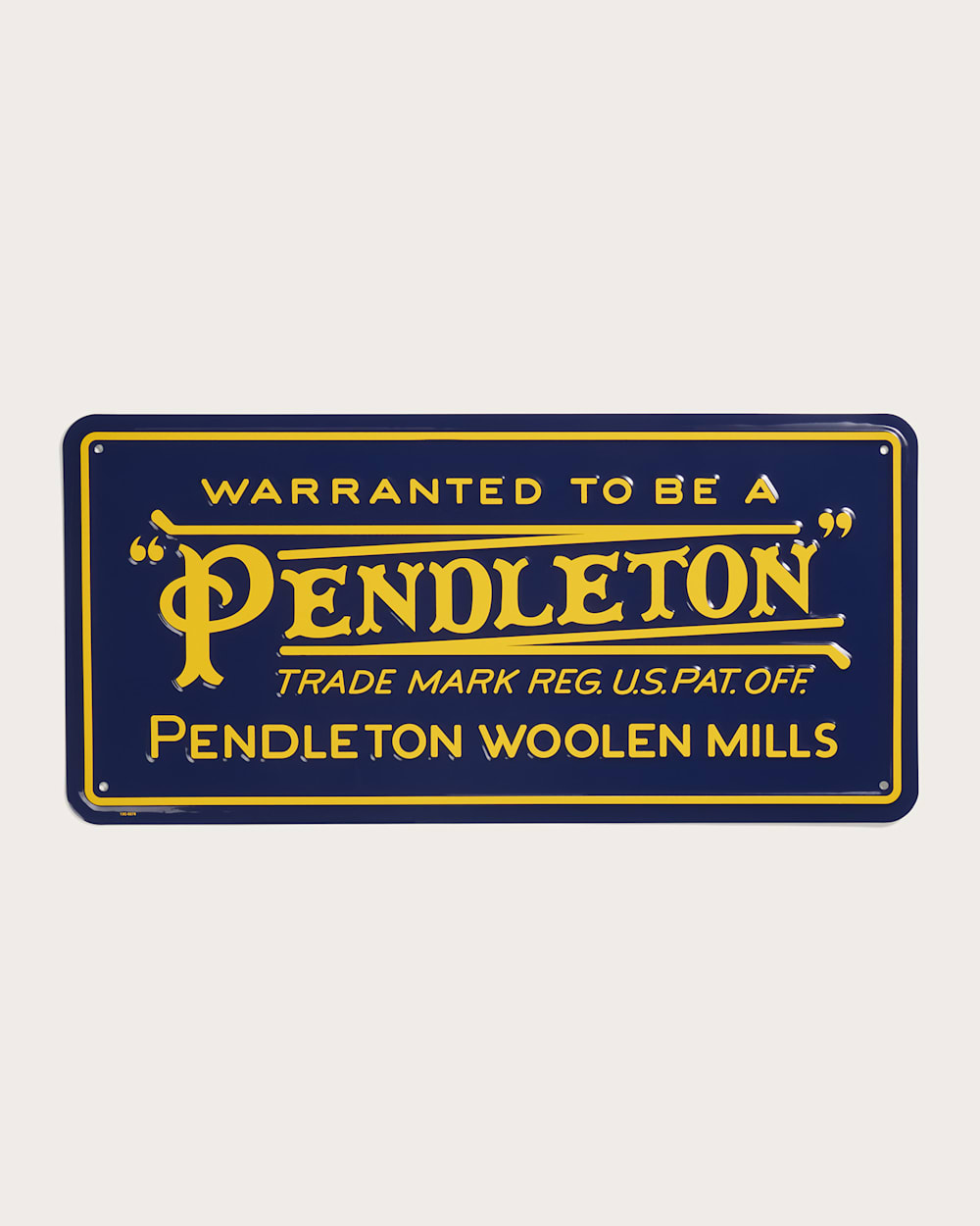 Shop The Vintage Pendleton Logo Metal Wall Art Sign - Pendleton Deals