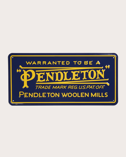 Shop The Vintage Pendleton Logo Metal Wall Art Sign - Pendleton Deals
