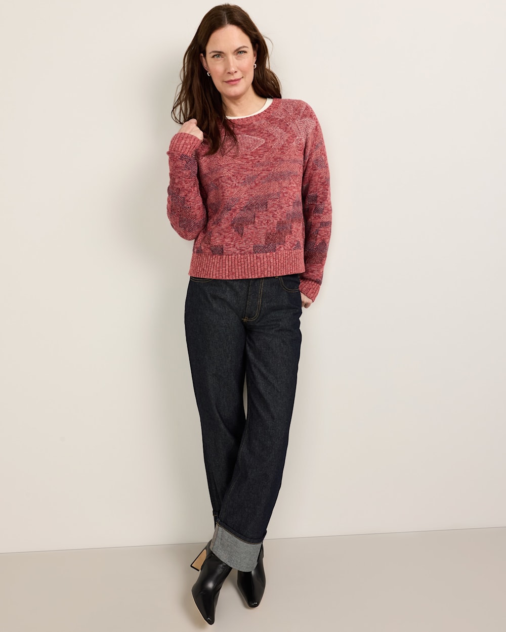 Women's Raglan Cotton Sweater - Pendleton Discount