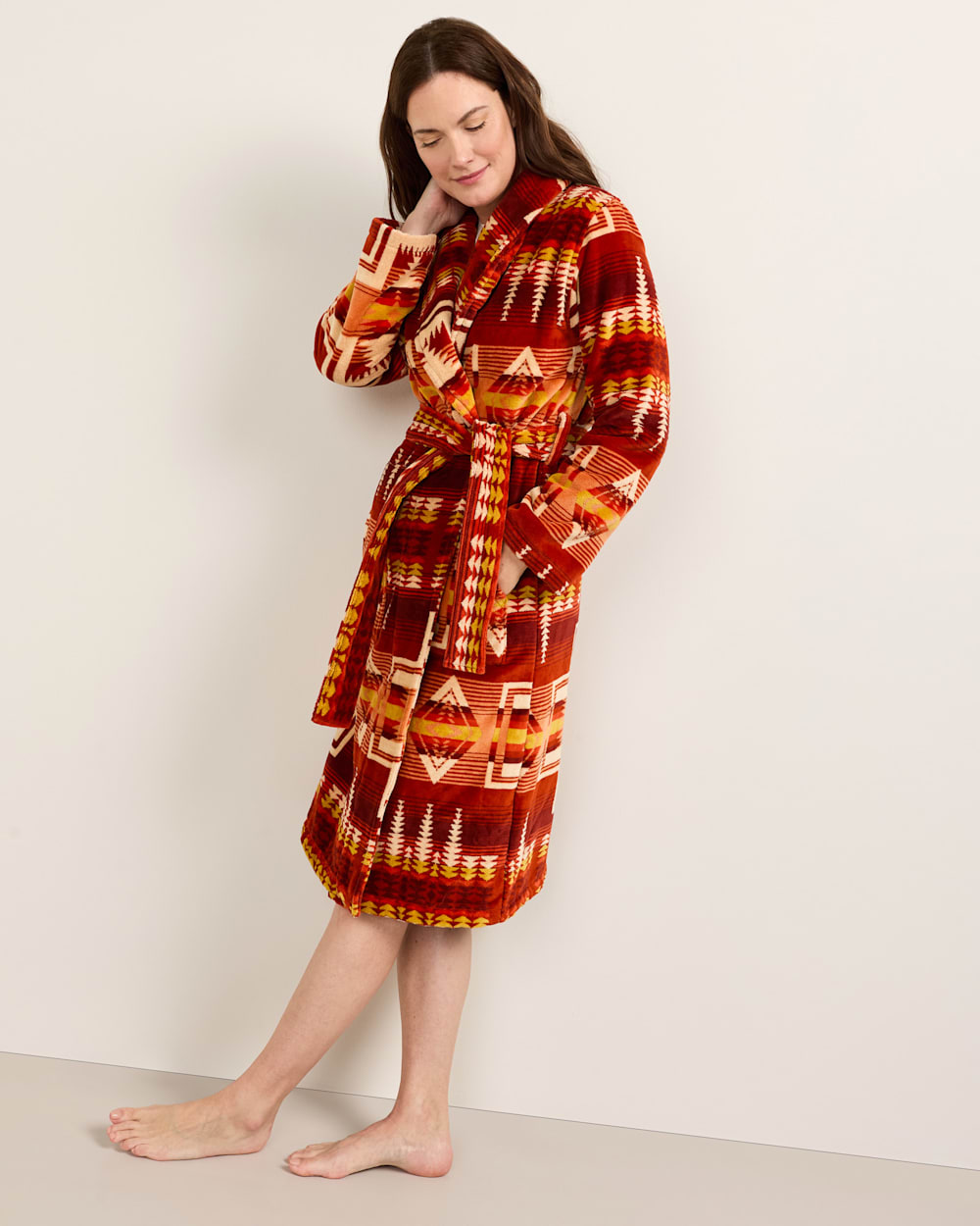 Women's Harding Cotton Terry Velour Bathrobe - Pendleton Trending