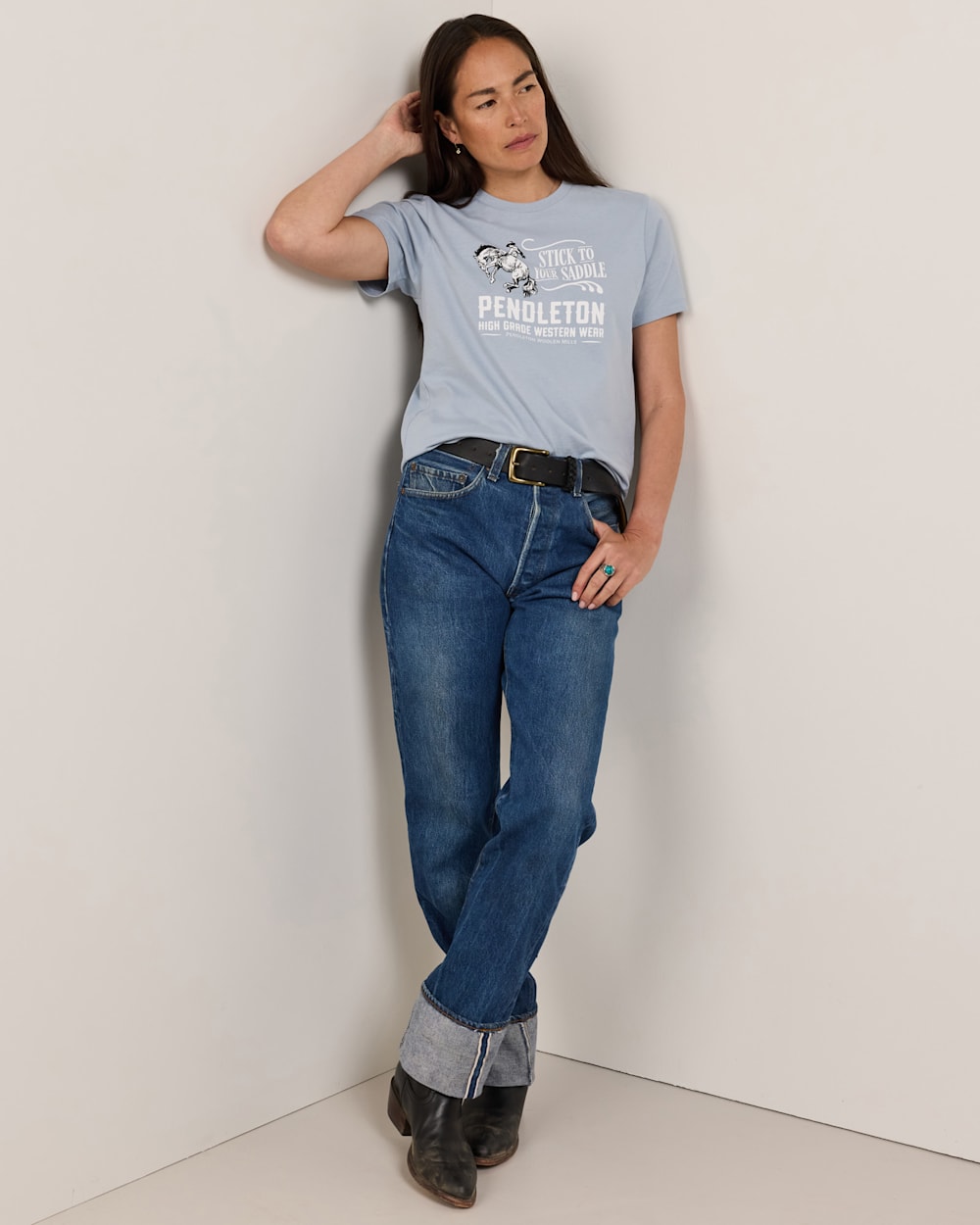 Women's Stick To Your Saddle Graphic Tee - Pendleton Great Value