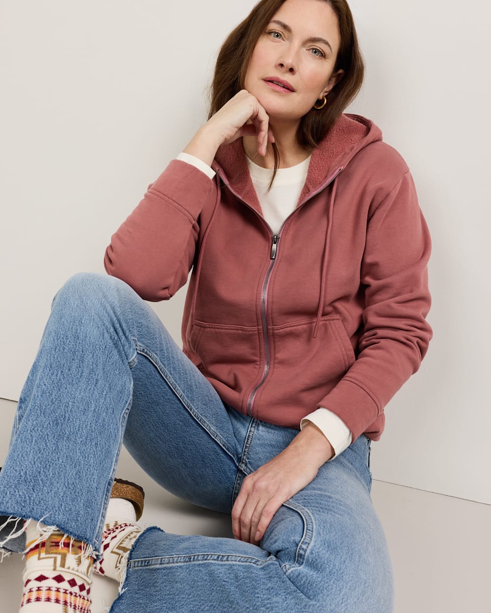 Women's Embroidered Graphic Zip Hoodie - Pendleton Sale