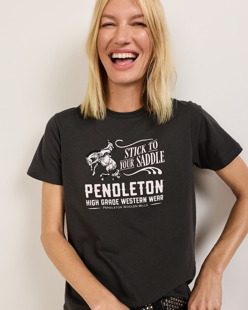 Women's Stick To Your Saddle Graphic Tee - Pendleton Exclusive