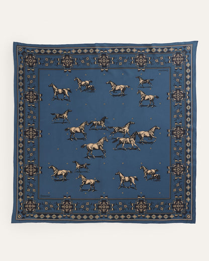 Herd Of Horses Silk Scarf - Pendleton Great Value
