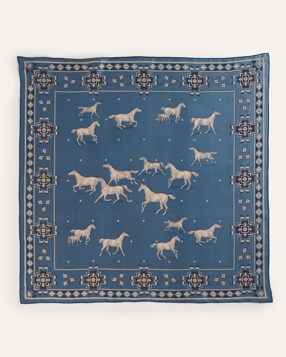 Herd Of Horses Silk Scarf - Pendleton Great Value