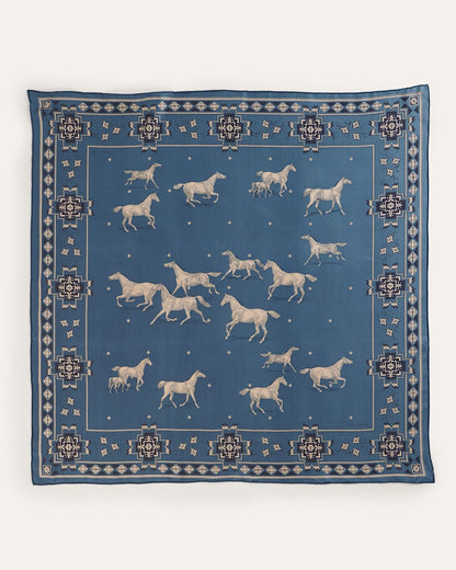 Herd Of Horses Silk Scarf - Pendleton Great Value