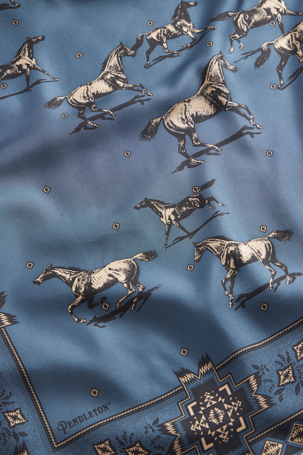 Herd Of Horses Silk Scarf - Pendleton Great Value