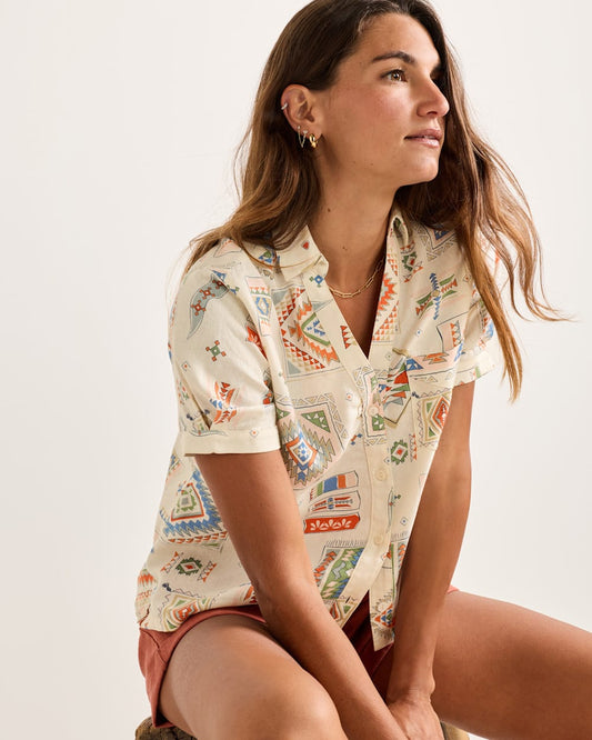 Women's Short-Sleeve Harlow Linen Shirt - Pendleton Best Price