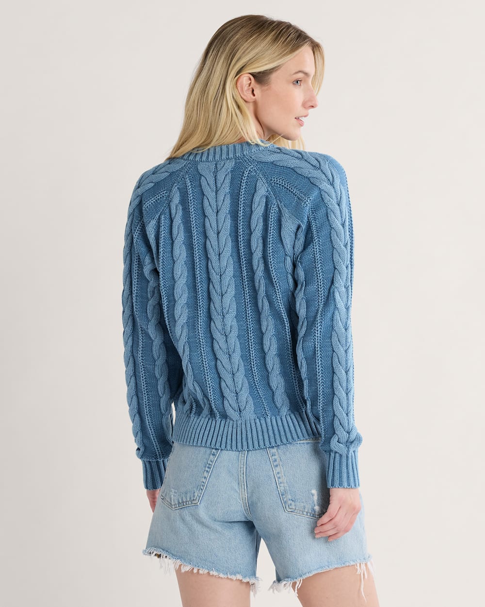 Shop Women's Cotton Cable Knit Button-Front Cardigan - Pendleton Smart Buy