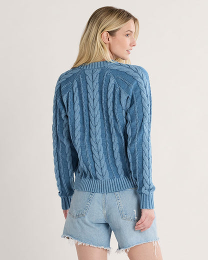 Shop Women's Cotton Cable Knit Button-Front Cardigan - Pendleton Smart Buy