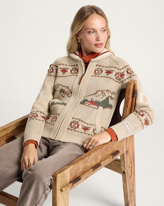Shop Women's Alpine Lambswool Zip Cardigan in Sweaters & Knits - Pendleton Recommended