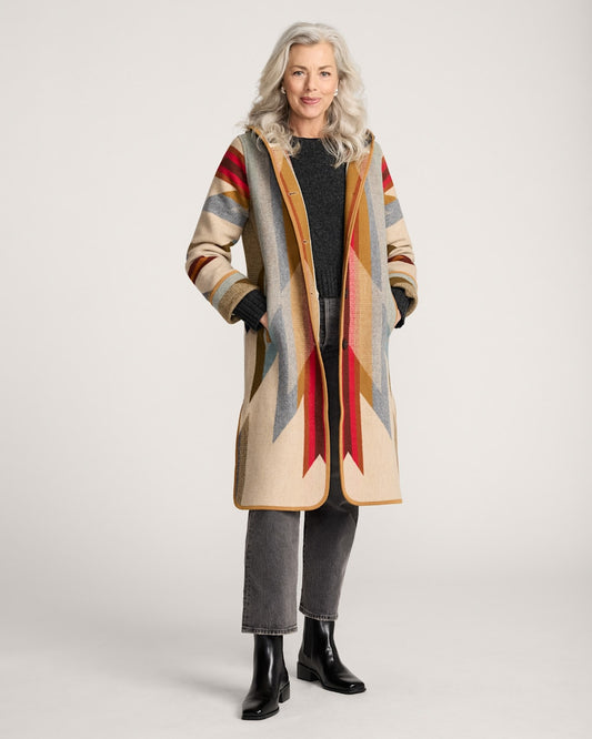 Shop Women's Wyeth Trail Wool Blanket Coat Outerwear - Pendleton Best Seller