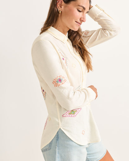 Women's Embroidered Perfect One Pocket Shirt - Pendleton Quality