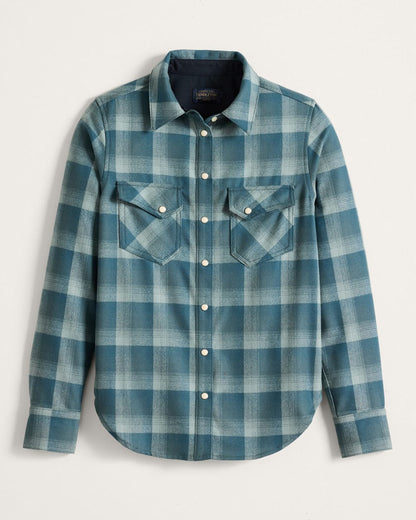 Shop Women's Plaid Gambler Shirt Stylish and High Quality - Pendleton Best Price