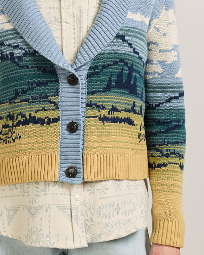 Shop Women's Big Sky Cotton Graphic Cardigan Sweater - Pendleton Quality