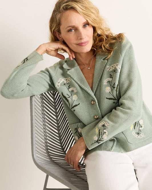Shop Women's Floral Cotton Wool Blend Souvenir Cardigan - Pendleton Recommended