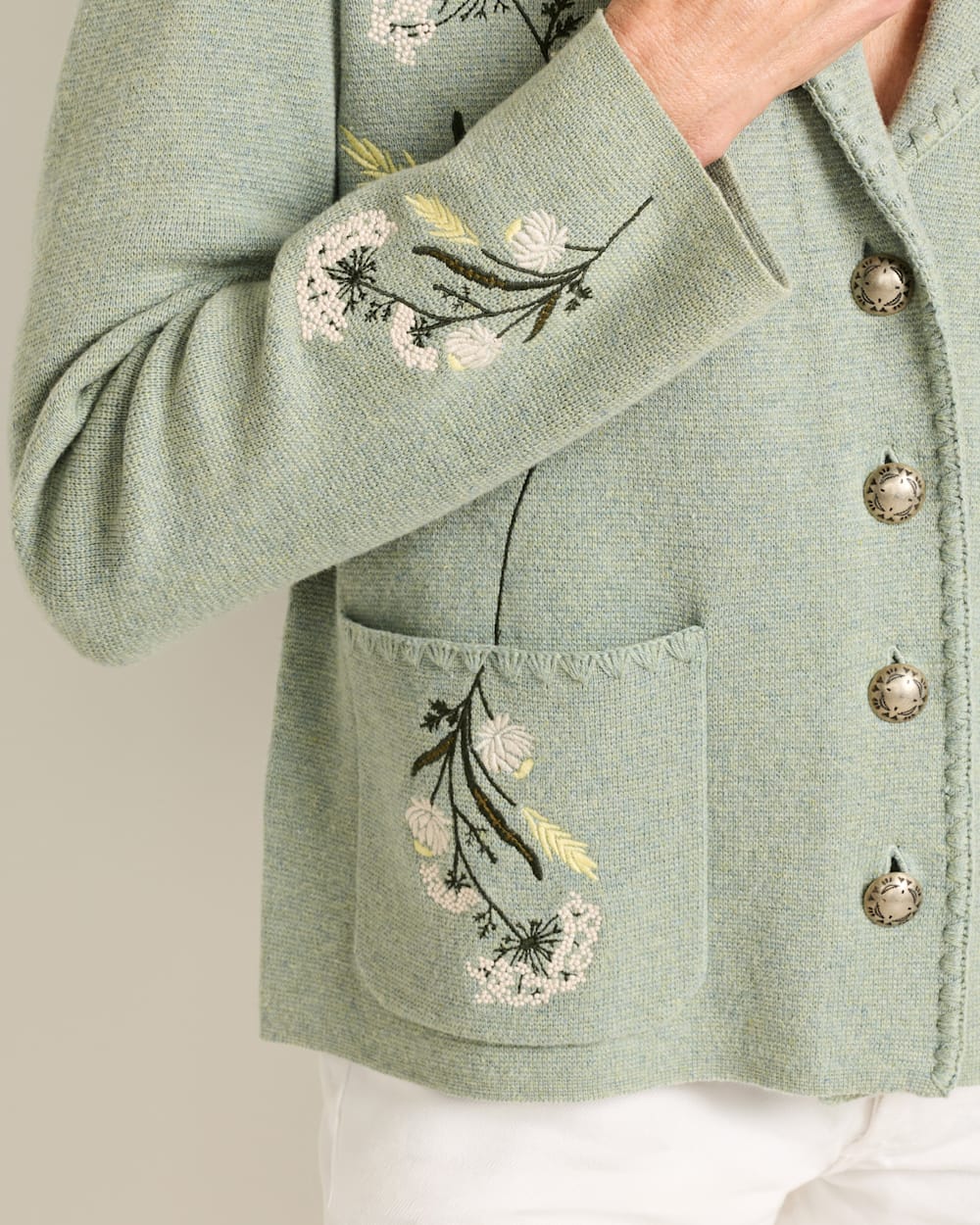 Shop Women's Floral Cotton Wool Blend Souvenir Cardigan - Pendleton Recommended