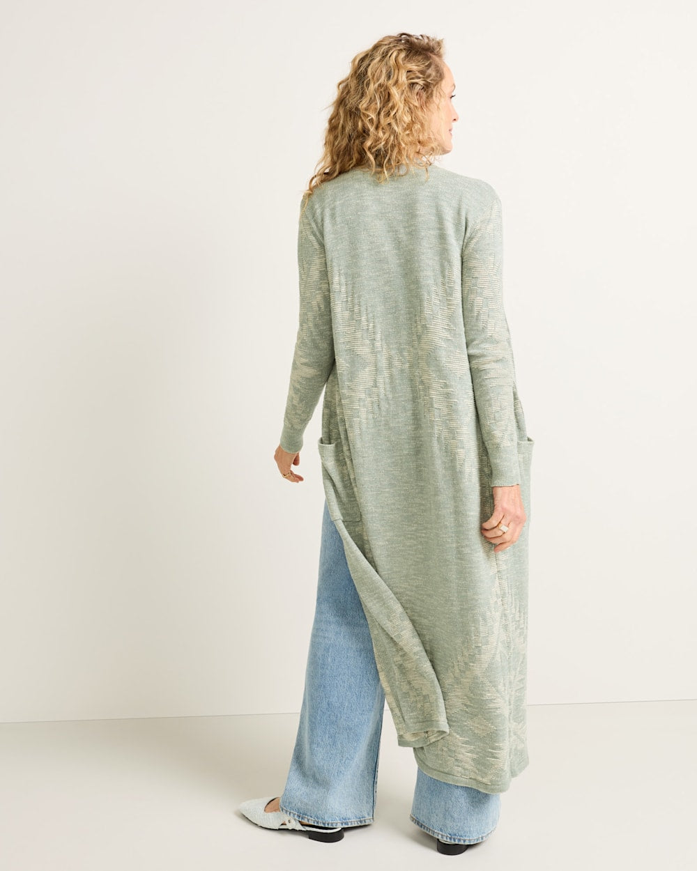 Shop Women's Long Textured Open Duster Cardigan Sweater - Pendleton Hot Sale