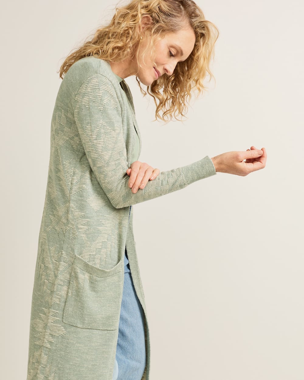 Shop Women's Long Textured Open Duster Cardigan Sweater - Pendleton Hot Sale
