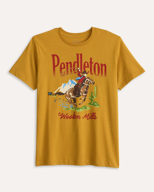 Shop Women's Short-Sleeve Cotton Western Graphic Tee - Pendleton Quality