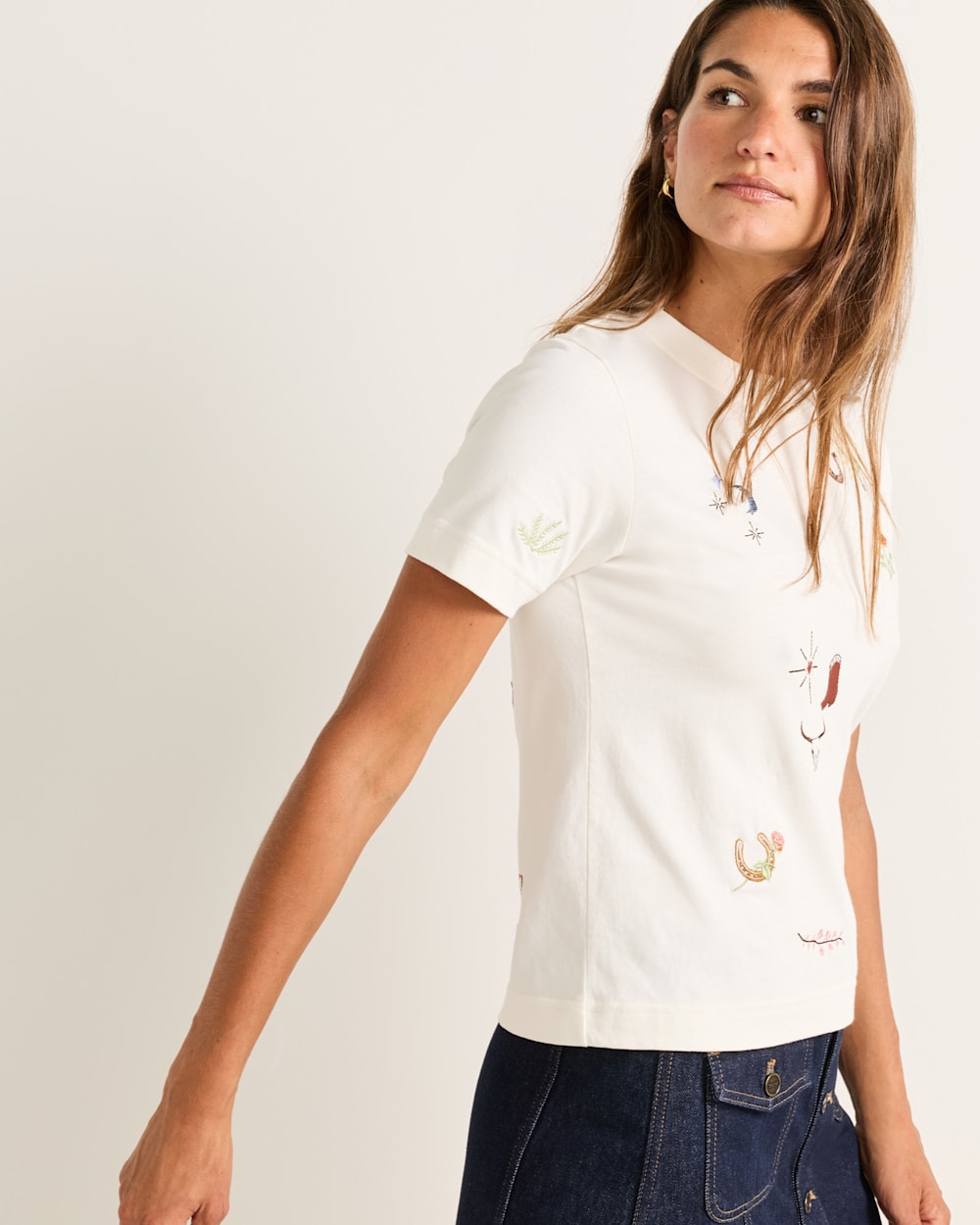 Women's Short-Sleeve Deschutes Charm Tee - Pendleton Essential