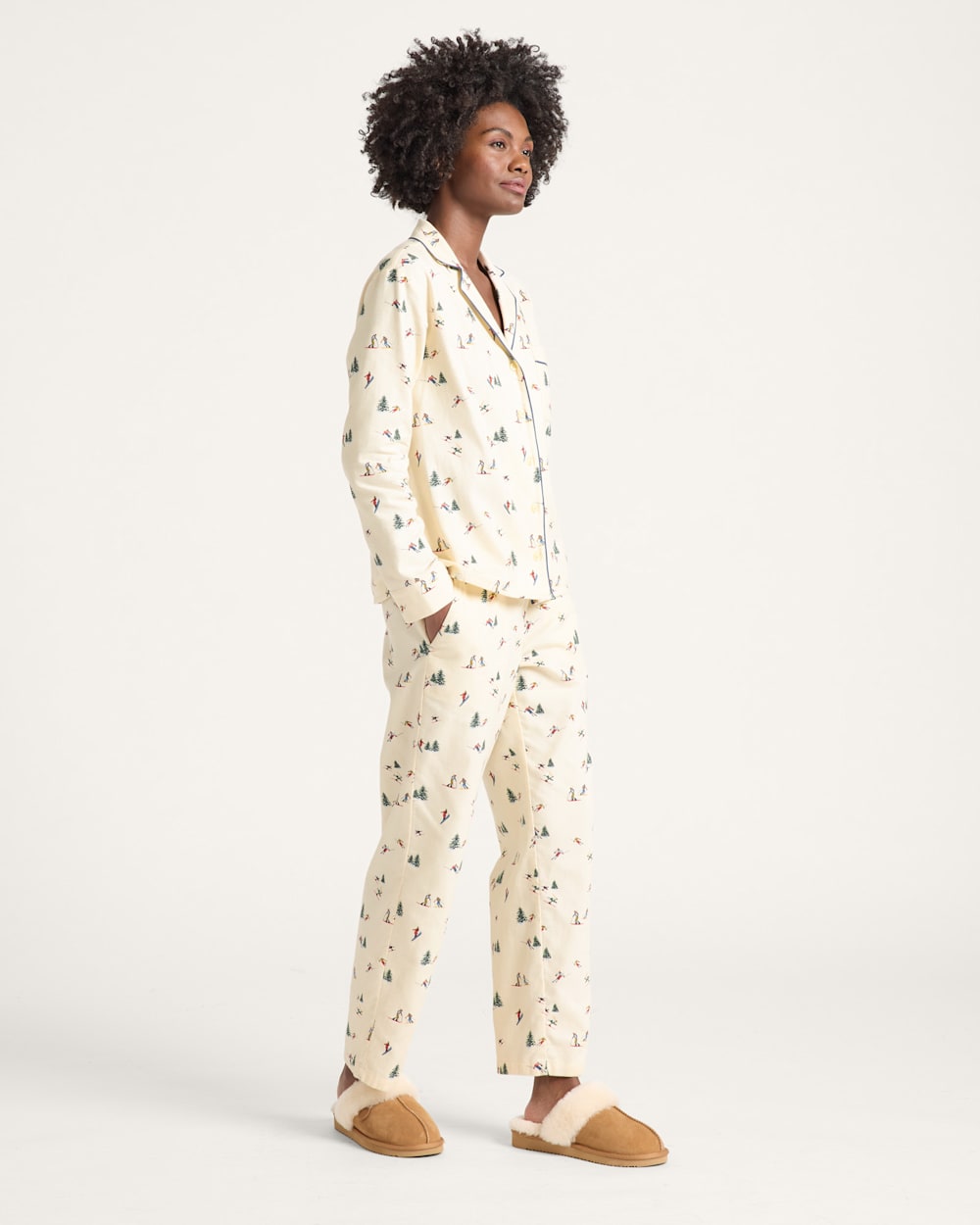 Shop Women's Ski Print Flannel Pajama Set in Sleepwear - Pendleton Deals