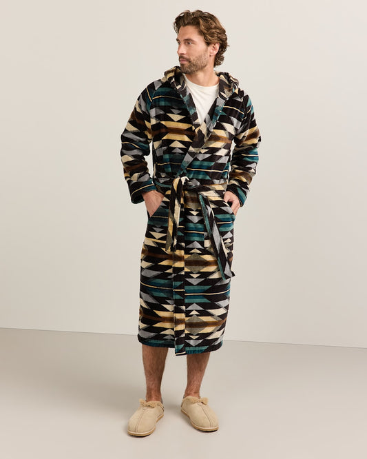 Unisex Wyeth Trail Cotton Terry Velour Bathrobe - Pendleton Everyday