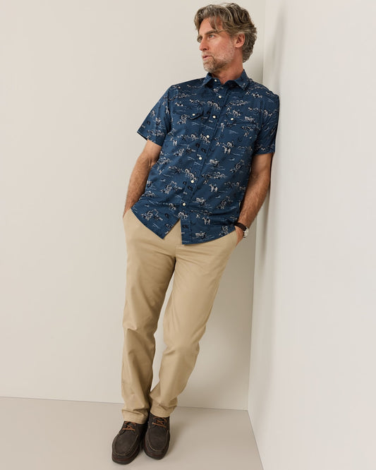 Men's Short-Sleeve Laramie Snap-Front Shirt - Pendleton Special Offer