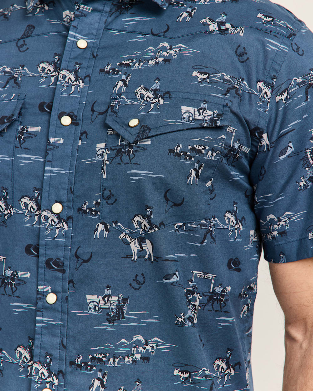 Men's Short-Sleeve Laramie Snap-Front Shirt - Pendleton Special Offer